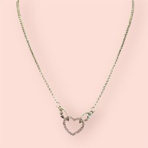 Y2K Angel Heart Rhinestone Necklace
